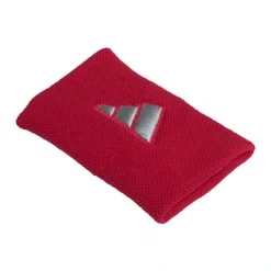 Munequeras-Adidas-Rojo-Gris-Estirada