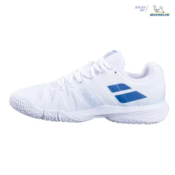 Zapatillas-Babolat-Sensa-Women-Blanca-Azul-Claro-Lateral-1
