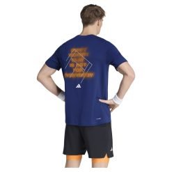 Alternative view of Camiseta Adidas M Clay G Azul/Naranja