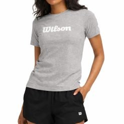 Camiseta Wilson Team Graphic Tee Gris Mujer