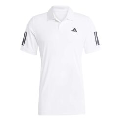 Polo Adidas Club 3STR Blanco 2026